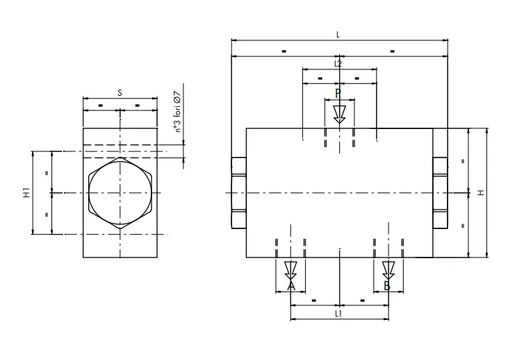 Single in line counterbalance valve