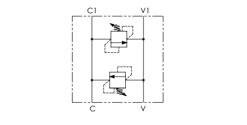 Dual Cross-Over Relief Valve