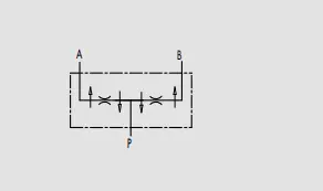 Single in line counterbalance valve